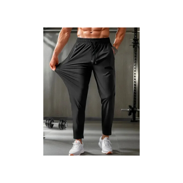 Calça Masculina Com Elastano Esportiva Fitness Slim Fit
