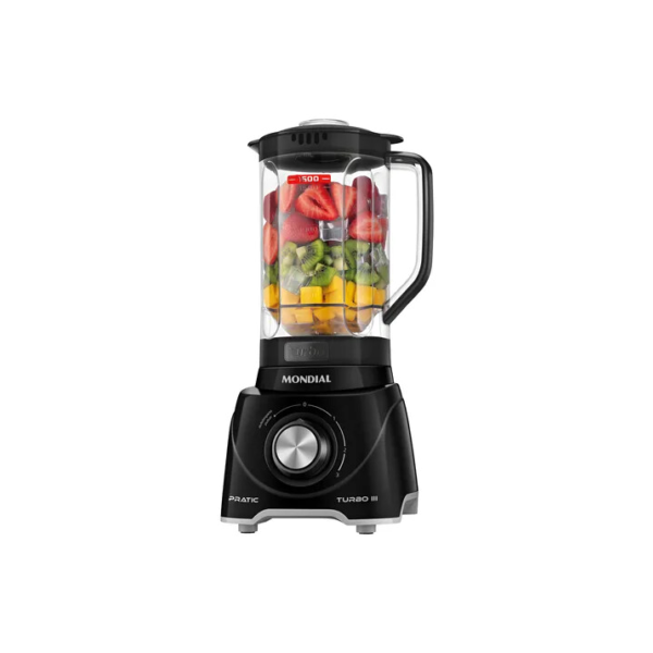 Liquidificador Pratic Turbo III Mondial 550W L-93-BG