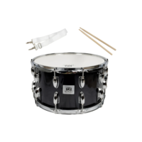 Caixa De Bateria Konig 14 X 8 Madeira + Baquetas + Talabarte