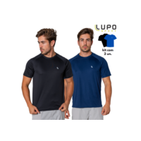 Kit 2 Camiseta Básica Lupo Masculina Fitness Dry Academia Sport