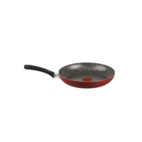 Frigideira Rochedo Facilita Vermelho 24cm com Antiaderente Resist - Limpa Fácil e Dura Mais, reforçado com partículas minerais, Thermo-Sinal e Cabos Reforçados