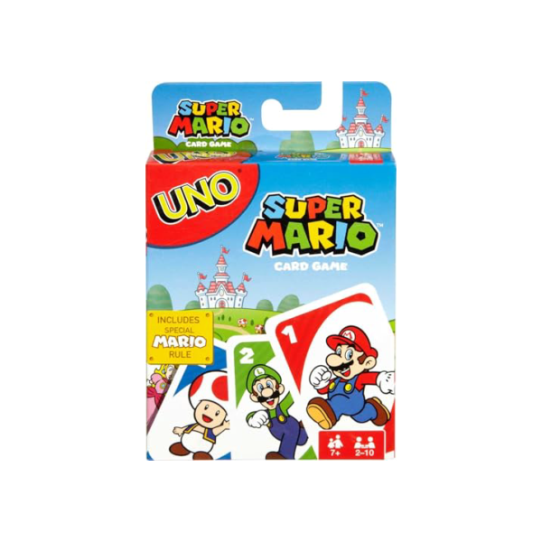 UNO Super Mario Bros, Jogo de Cartas, Para Crianças, Adultos & Noite de Jogos, Mattel