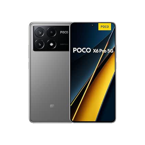 Smartphone Xiaomi POCO X6 Pro 5G 12GB+512GB NFC Dimensity 8300-Ultra 64MP câmera tripla 67W 120Hz AMOLED (Cinza)