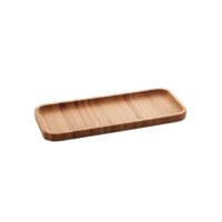 LYOR - Bandeja de Bambu Hire Marrom Natural 28cm - Mesa Posta - Organização - Utensílios de Cozinha - Enxoval - Decoração - Travessa Retangular - Petisqueira - Utilidades Domésticas