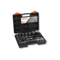 Jogo De Soquetes Estriado 20 Peças 8 A 32mm 1/2'' Robust