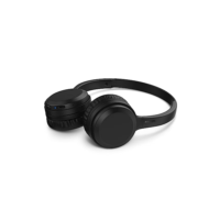 Headphone Philips bluetooth on-ear com microfone e energia para 15 horas na cor preto TAH1108BK/55