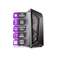 PC Gamer Mancer, AMD Ryzen 5 5600G, Vega 7, 16GB DDR4, SSD 480GB, Fonte 500W 80 Plus