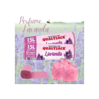 Saco de Lixo 3 rolos Perfumado Lavanda 90un 15L Anti Odores e Insetos