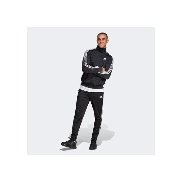 Agasalho Adidas Sportswaer Basic 3 Stripes Tricot Masculino - Preto
