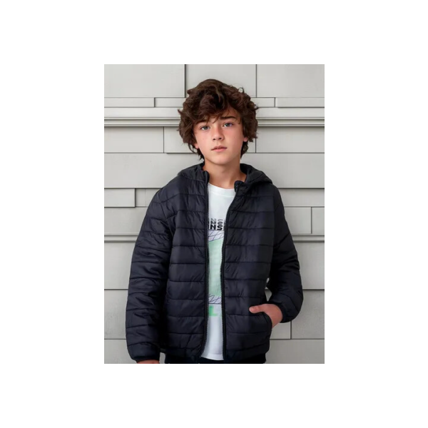 Casaco Puffer Infantil Nylon Bobojaco Corta Vento Gominho