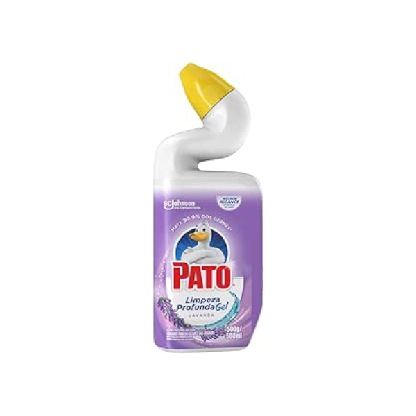 Pato Limpador Sanitário Gel Desinfetante, Lavanda, Limpeza Profunda, 500ml