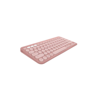 Teclado sem fio Logitech Pebble Keys 2 K380s com Conexão Bluetooth Easy-Switch e Pilha Inclusa - Compatível com PC, Mac, Chrome OS, Android, iOS e Apple TV, Layout US - Rosa