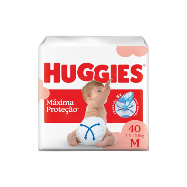 Fralda Huggies Supreme Care M - 40 fraldas