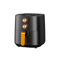 Fritadeira Elétrica Air Fryer Sem Óleo 6L Gaabor 127V / 220V Jumbo 1500W Antiaderente Grafite Fosco