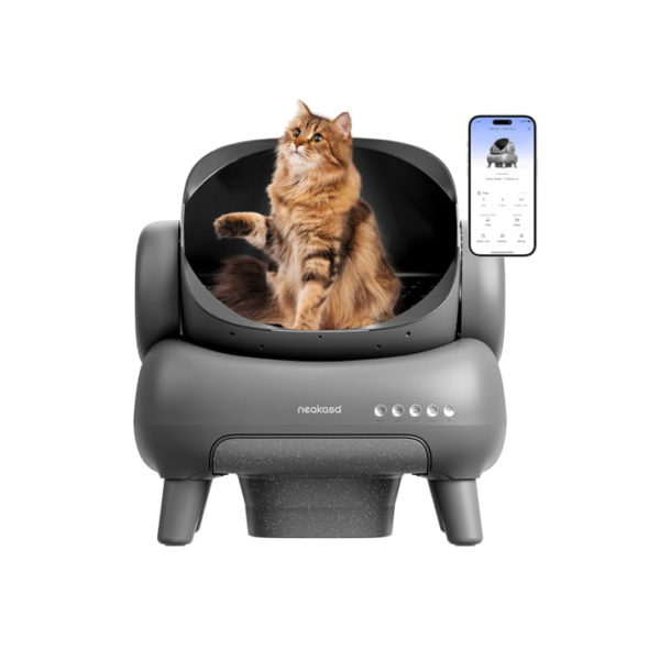 Caixa de Areia para Gatos,APP Caixa de Areia para Gatos Autolimpante, Eliminação de Resíduos sem Odor Adequado para Vários
