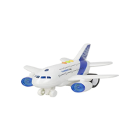 Aviao de Friccao Planebus 710A Mega City com Luz e Som BBR Toys