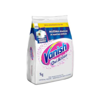 Vanish Oxi Action - Tira Manchas Em Pó, Crystal White, Refil Econômico para roupas brancas, 1 Kg