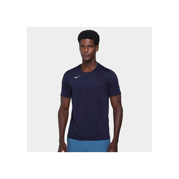 Camiseta Mizuno Energy 2.0 Masculina - Azul Escuro