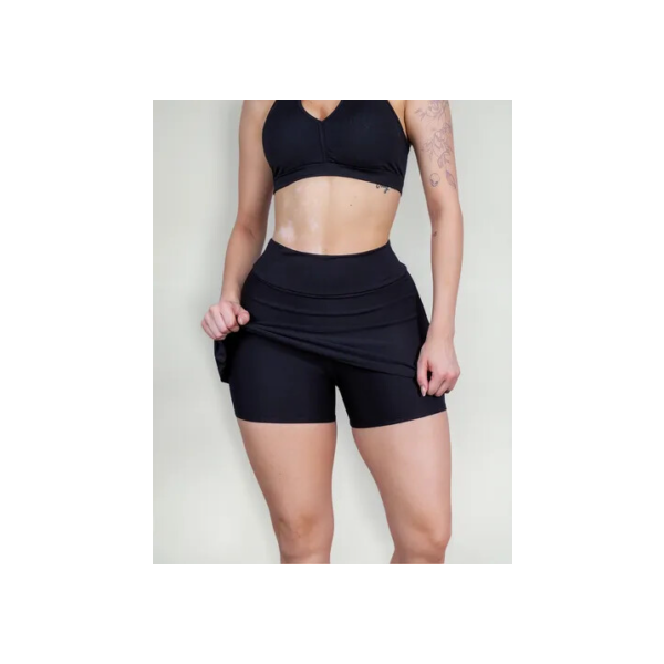 Short Saia Fitness Roupa Feminina Academia Suplex Atacado