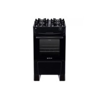 Fogão a Gás 4 Bocas Mônaco Top Glass Preto - Bivolt