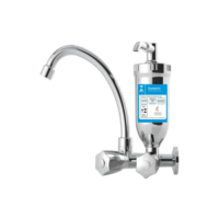 Torneira Filtro De Cozinha Parede Slim Cromado ¼ Volta C-25 Cor Prateado