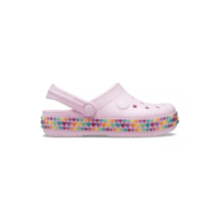 Sandália Crocs Crocband Gem Band Clog Kids  Ballerina Pink