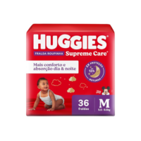 Huggies Fralda Roupinha Supreme Care M 36 Un