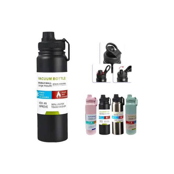 800mlgarrafa Térmica Água Squeeze Inox Academiaquente E Frio