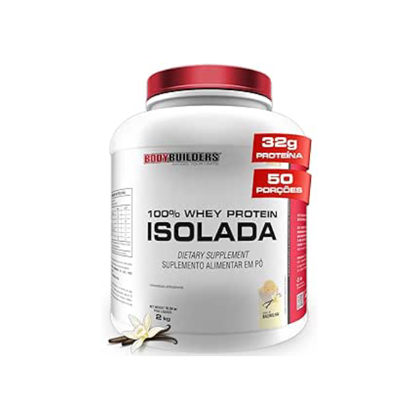 Whey Protein 100% Isolada Baunilha 2kg - Bodybuilders