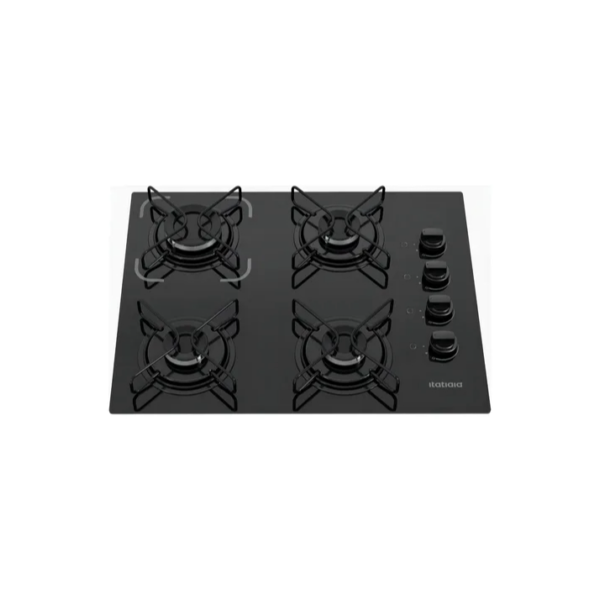Cooktop Itatiaia Essencial 4 Bocas Preto – Bivolt 127V/220V com Acendimento Automático