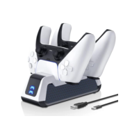Twihill Dual Controller Station para PS5 - Compatível com PS5 Controller, com indicador e Dual USB Fast Charging