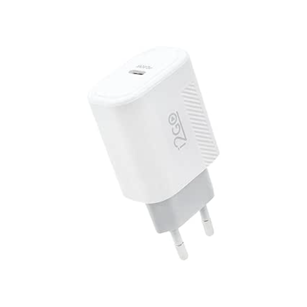 Carregador De Parede Ultra Rápido 20W Com 1 Saída USB-C Power Delivery I2GO - I2GO PRO Branco (cabo não incluído)