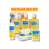 Kit Banho Granado Bebê Shampoo Condicionador Sabonete Talco Toalha Lenço Umedecido Tradicional mamãe