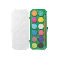 Estojo Aquarela 12 Cores Plus Pastilha 2 cm Leo&Leo, Leonora, 4193, Colorido