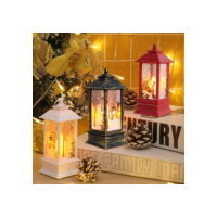 KIT natal led night light papai noel boneco de neve luz de fadas lanterna ornamento de mesa