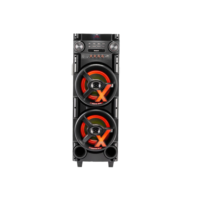 Caixa torre som 1000w Amvox ACA1000 newx duplo woofer 8 led tws bivolt
