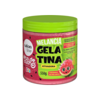 Salon Line, Gelatina Ativadora, #TodeCacho Kids, Melancia, Vegano - Para Cabelos Ondulados, Cacheados e Crespos, 550g