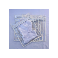Kit Com 5 Saquinhos Maternidade Organizador Mala Viagem Bebê (27,5x33) (Branco)