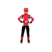 Fantasia Power Rangers Vermelho - Standard - Infantil