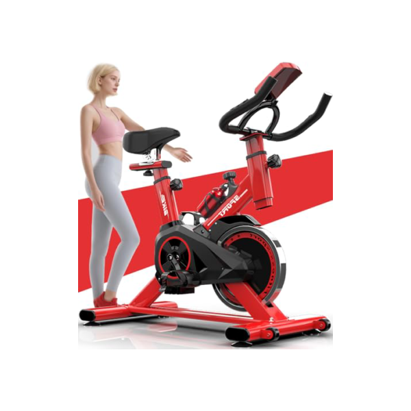 Elyblo Bicicleta Ergometrica, Bike Spinning, Bicicleta de Academia, Interno de Baixo Ruído Bicicleta Ergometrica Magnetica, Bicicleta de Spinning Fixa com Pastilhas de Freio