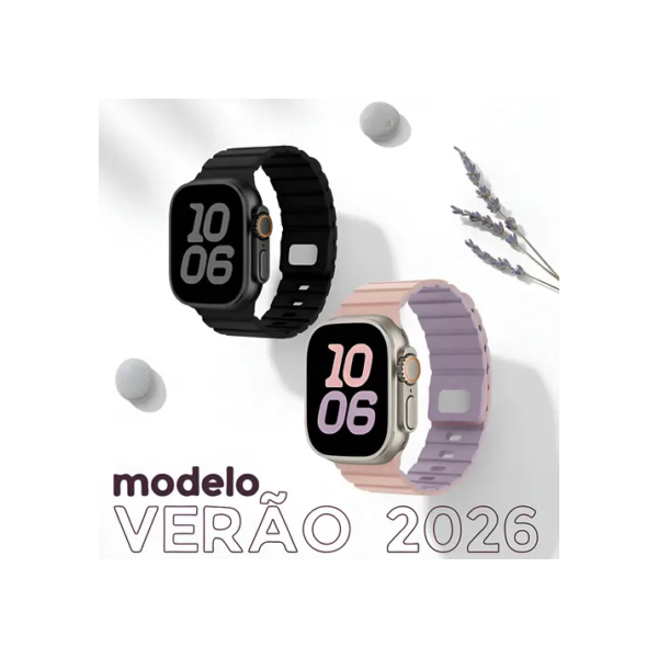 Pulseira Para Apple Watch Mag Invisible Imã 42mm 45mm 49mm