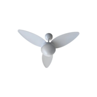 Ventilador Teto Aires Branco 3 Pás Controle Remoto Luminária Silencioso Inverter Ventisol
