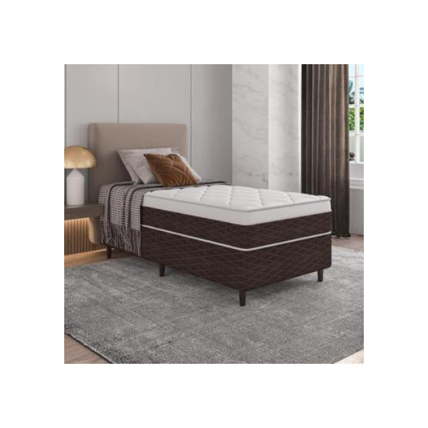Cama Box Solteiro Molas Ensacadas Individualmente Euro 88x188 Karina Umaflex
