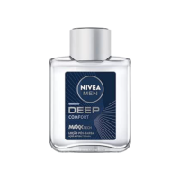 NIVEA MEN Loção Pós Barba Deep 100ml - Atua na recuperação da pele, ação antibacteriana, fórmula com carvão ativado, textura líquida
