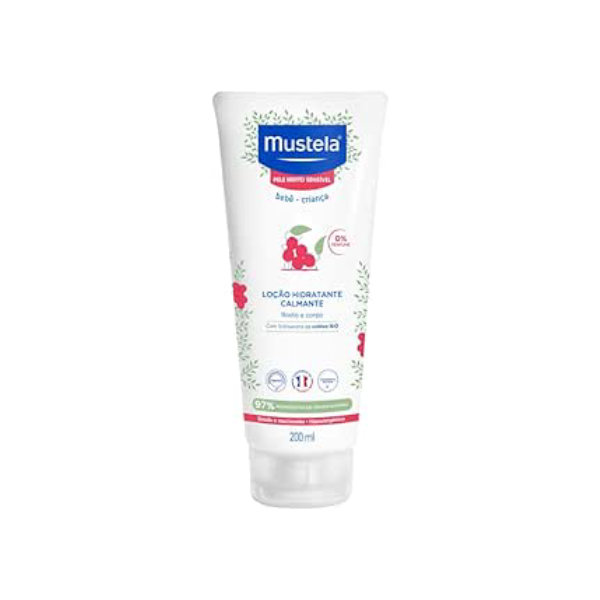 Mustela Hidratante Calmante 200Ml - Creme Infantil Sem Fragrância Para Pele Muito Sensível E Sensibilizada Com 97% De Ingredientes De Origem Natural - Bebê E Criança