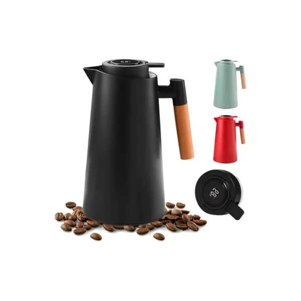 Garrafa Térmica 1 Litro Com Termômetro Led Para Chás / Café