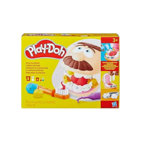 Play-Doh, Massinha de Modelar Infantil, Brincando de Dentista - Conjunto de Brinquedo com 10 Acessórios e 6 Potes - A partir de 3 Anos