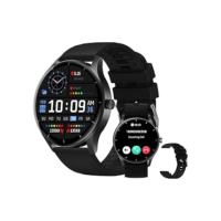 Smartwatch PEJE Relógio Smartwatch com Pulseira Extra - Tela Touch HD 1.28",À Prova d'Água IP68,Faz Chamadas Bluetooth,123+ Modos Esportivos,Bateria de 5-7 Dias,Compatível com iOS/Android.(Preto)