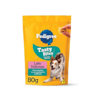 Petisco Pedigree Tasty Bites para Cães Adultos Sabor Leite Delicioso 80g