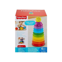 Potinhos Empilhar e Rolar Fisher Price, Mattel, Amarelo